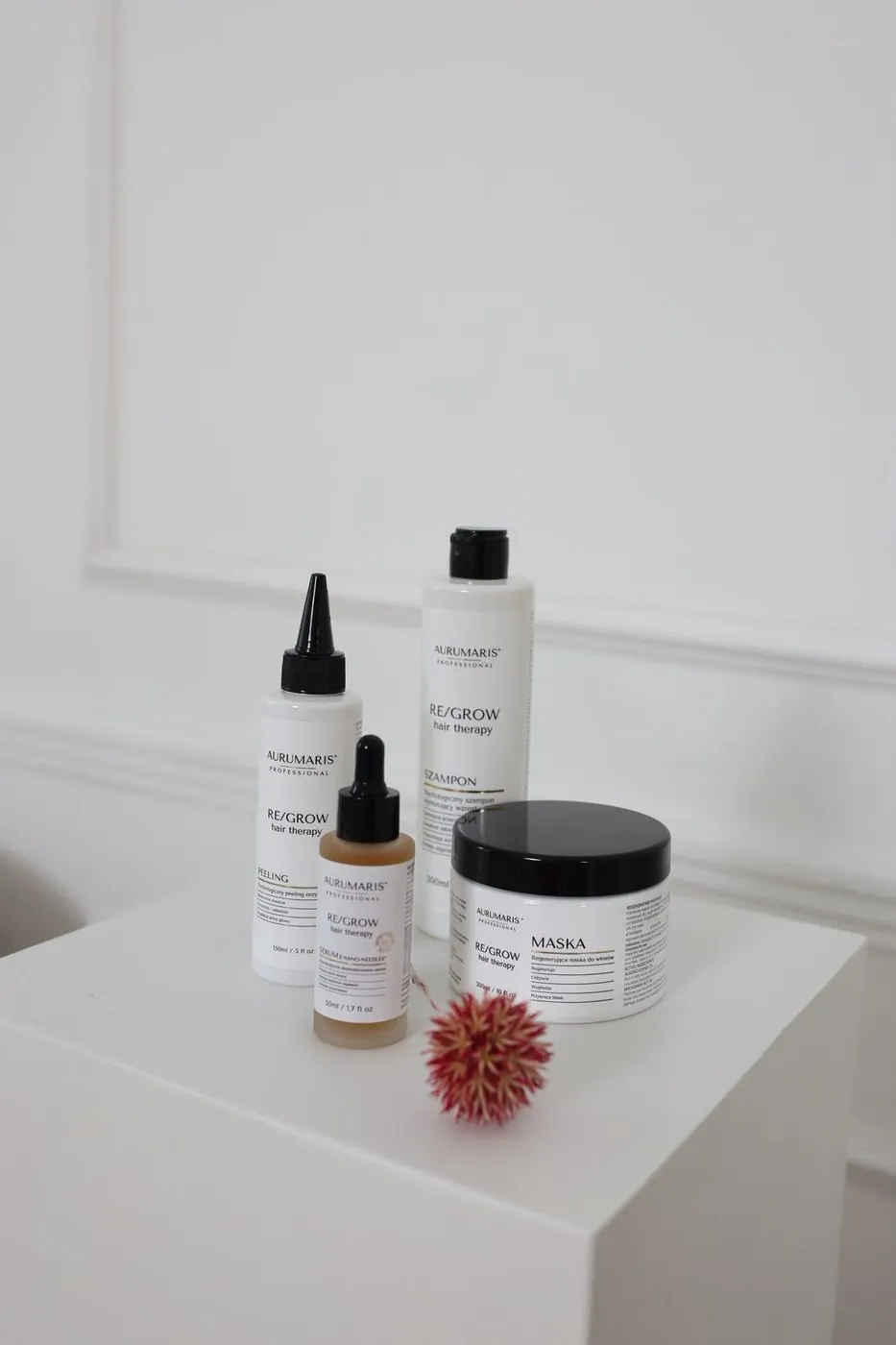Zestaw RE/GROW Hair Therapy: serum, szampon, peeling i maska